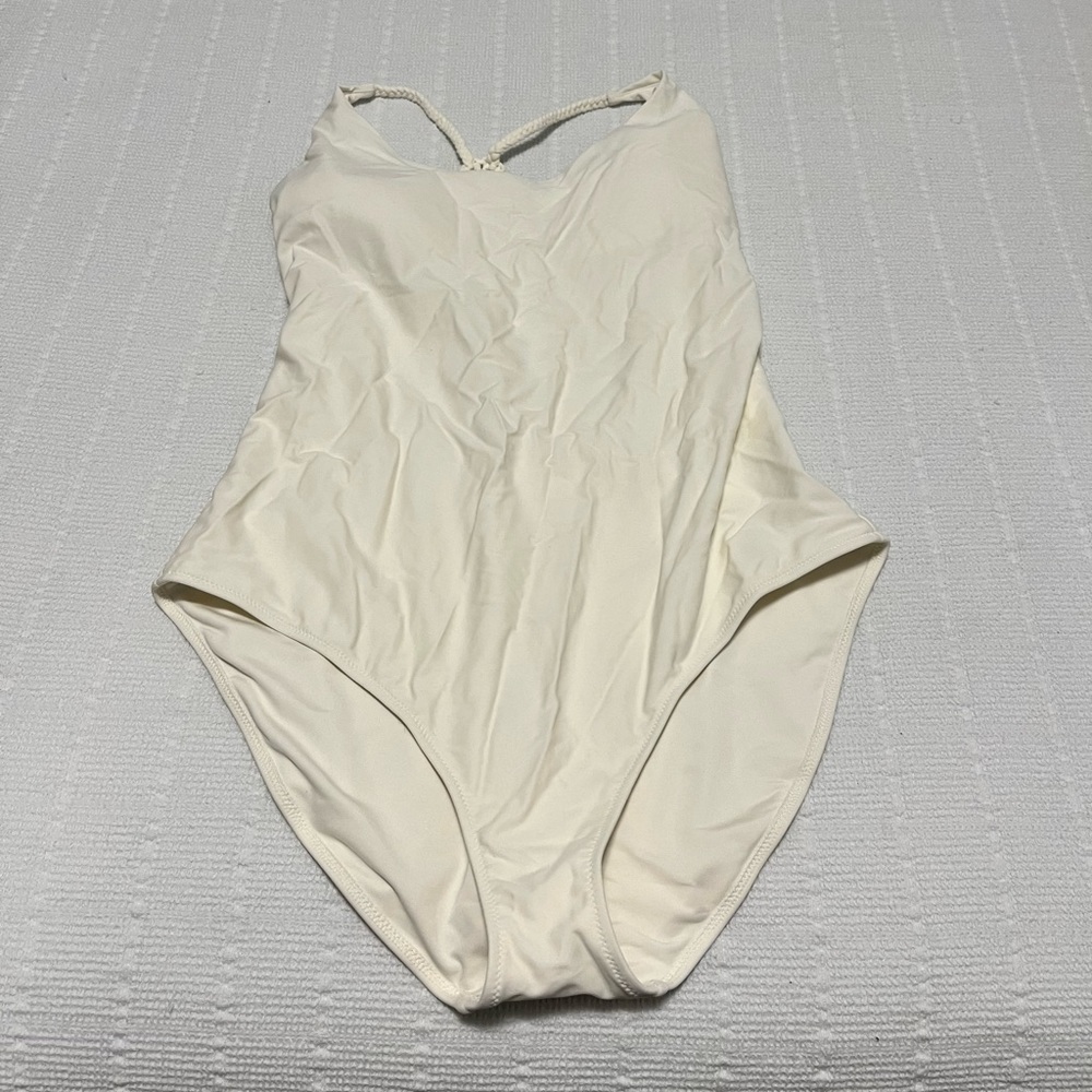 White aerie swimsuit size large never worn